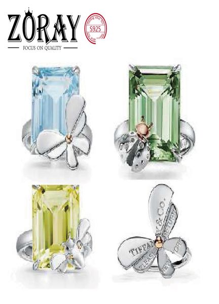 925 sterling silver insect series green gemstone with side stones rings, original logo2552978
925 sterling silver insect series green gemstone with side stones rings, original logo2552978