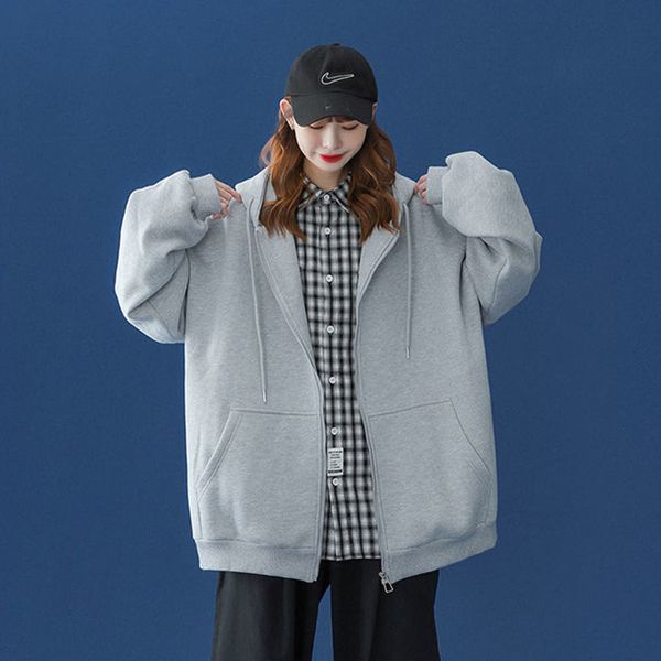 men's and women's simple solid color casual sweater hip hop classic sweater coat, Black
men's and women's simple solid color casual sweater hip hop classic sweater coat, Black