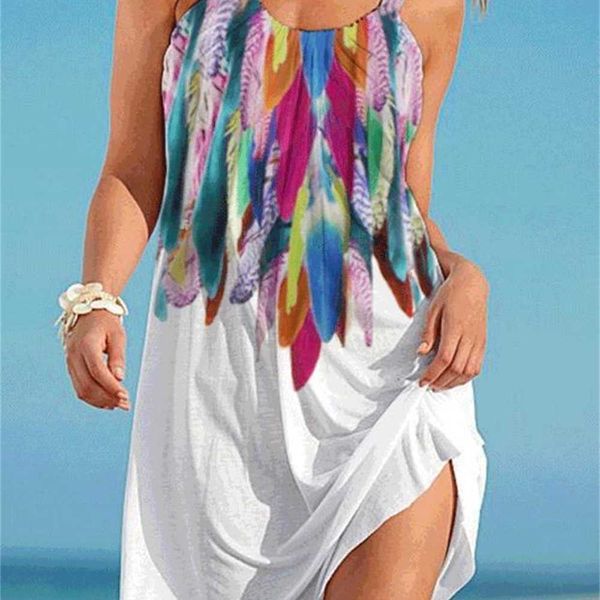 2023 new 3d tank beach skirt surrounding round neck print color women's wear90hs, White;black
2023 new 3d tank beach skirt surrounding round neck print color women's wear90hs, White;black