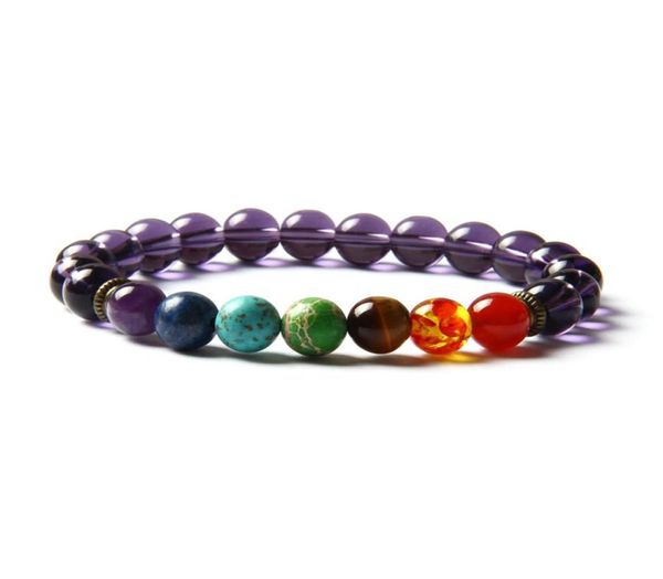 7 chakra healing stone yoga meditation bracelet 8mm purple glass beads with natural sediment tiger eye stone and crystal str5317117, Black
7 chakra healing stone yoga meditation bracelet 8mm purple glass beads with natural sediment tiger eye stone and crystal str5317117, Black