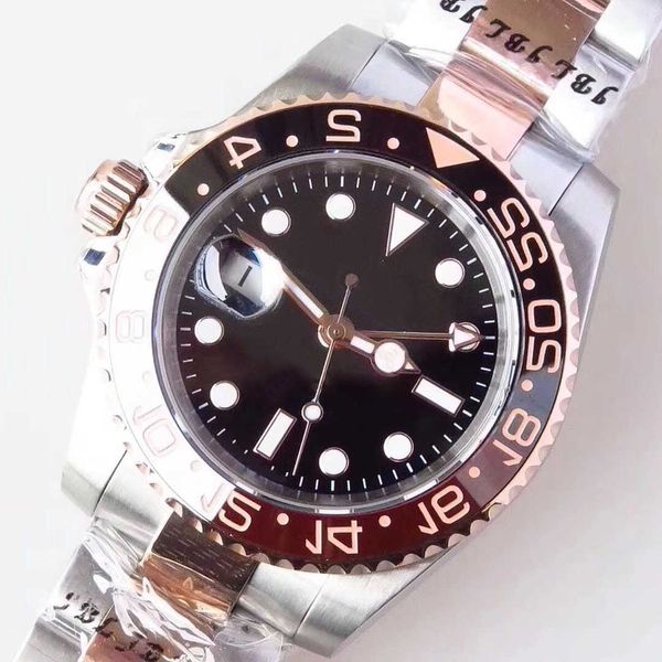 st9 40mm automatic black dial watch high grade men wristwatch mens watches with rose gold two tone stainless steel bracelet everose markers, Slivery;golden
st9 40mm automatic black dial watch high grade men wristwatch mens watches with rose gold two tone stainless steel bracelet everose markers, Slivery;golden