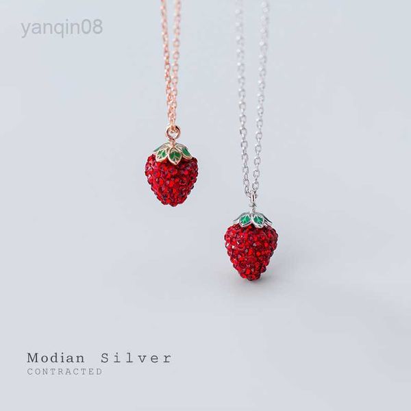 pendant necklaces modian genuine 925 sterling silver fashion 3d strawberry pendant necklace for women crystal chain link necklaces fine jewe
pendant necklaces modian genuine 925 sterling silver fashion 3d strawberry pendant necklace for women crystal chain link necklaces fine jewe