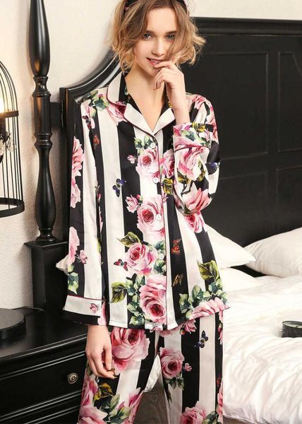 100 silk pajama for women plus size designer ladies pants printed silk pajamas setnoble luxury twopiece suit pyjamas q07207743238, Black;red
100 silk pajama for women plus size designer ladies pants printed silk pajamas setnoble luxury twopiece suit pyjamas q07207743238, Black;red