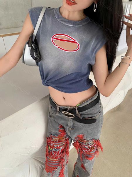 23ss womens designer clothing womens knits logo hollow embroidery gradient hanging vest womens clothes, White
23ss womens designer clothing womens knits logo hollow embroidery gradient hanging vest womens clothes, White