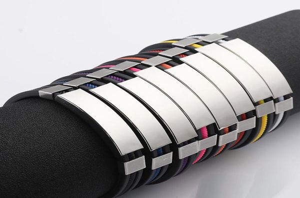 316l stainless steel silicone bracelet for mens women couple black silicone wrap bangle 2019 fashion titanium steel sport jewelr9234456, Golden;silver
316l stainless steel silicone bracelet for mens women couple black silicone wrap bangle 2019 fashion titanium steel sport jewelr9234456, Golden;silver