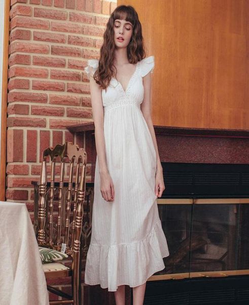 women039s sleepwear tulin fashion long night dress nightgown white summer deep v cotton dressing gown lotus sleeve homewear pin5439123, Black;red
women039s sleepwear tulin fashion long night dress nightgown white summer deep v cotton dressing gown lotus sleeve homewear pin5439123, Black;red