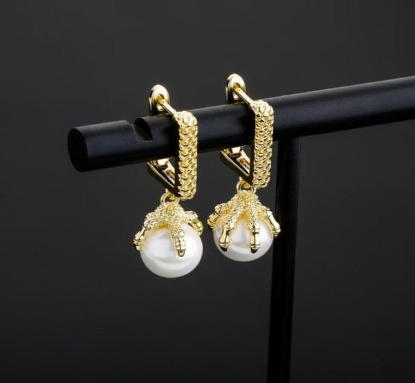dragon claw pearl earrings mens womens gold dangle earrings fashion hip hop jewelry3078275, Silver
dragon claw pearl earrings mens womens gold dangle earrings fashion hip hop jewelry3078275, Silver