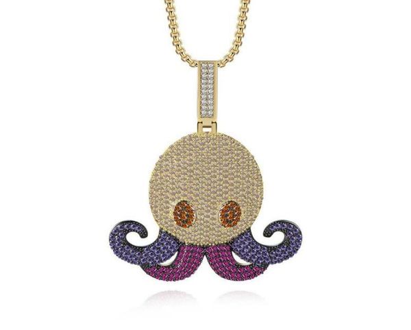 hip hop crystal ocs pendant necklace copper iced out cubic zircon cuttlefish jewelry link chain gift for men necklaces9315098, Silver
hip hop crystal ocs pendant necklace copper iced out cubic zircon cuttlefish jewelry link chain gift for men necklaces9315098, Silver