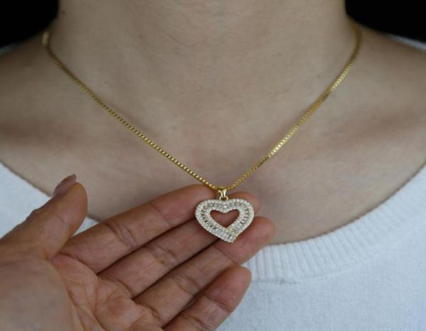 valentines day gift 4110cm box chain micro pave baguette cz heart shaped pendant iced out bling jewelry necklace for women chains6778011, Silver
valentines day gift 4110cm box chain micro pave baguette cz heart shaped pendant iced out bling jewelry necklace for women chains6778011, Silver