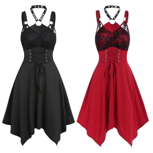 pants women's gothic asymetrical a line dresses corset style laceup rose lace insert o ring halter dress witchcore summer dress s3xl, White
pants women's gothic asymetrical a line dresses corset style laceup rose lace insert o ring halter dress witchcore summer dress s3xl, White