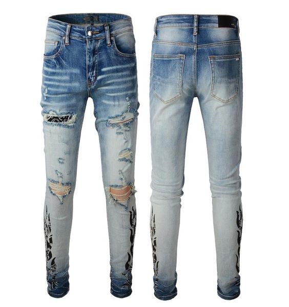 men jeans distressed ripped skinny fashion motorcycle moto biker causal denim pants hip hop pants8681717, Blue
men jeans distressed ripped skinny fashion motorcycle moto biker causal denim pants hip hop pants8681717, Blue