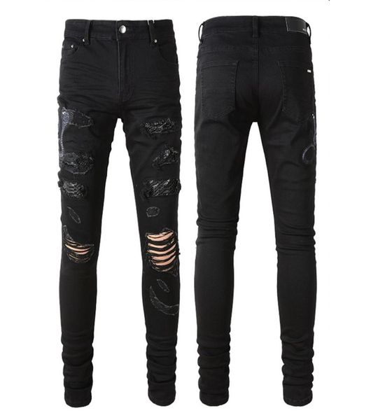 black elastic denim jeans trouser for man embroidery patches detail slim fit leg4020029, Blue
black elastic denim jeans trouser for man embroidery patches detail slim fit leg4020029, Blue