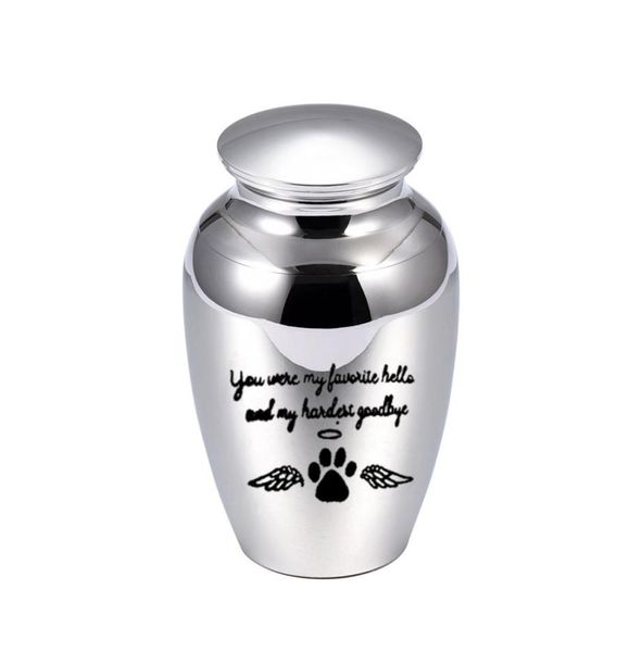 70x45mm angel wings cremation urn for pet ashes pendant dog paw print aluminum alloy ashes holder keepsake you were my favorite h6442703, Silver
70x45mm angel wings cremation urn for pet ashes pendant dog paw print aluminum alloy ashes holder keepsake you were my favorite h6442703, Silver