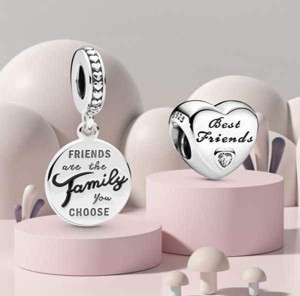 925 silver fit charm 925 bracelet friends are family dangle charms set pendant diy fine beads jewelry6763127, Bronze;silver
925 silver fit charm 925 bracelet friends are family dangle charms set pendant diy fine beads jewelry6763127, Bronze;silver