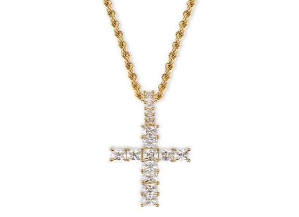 men women luxury bling square zircon necklaces hip hop cross necklaces vintage 18k gold rhodium plated copper cross necklaces2609018, Silver
men women luxury bling square zircon necklaces hip hop cross necklaces vintage 18k gold rhodium plated copper cross necklaces2609018, Silver