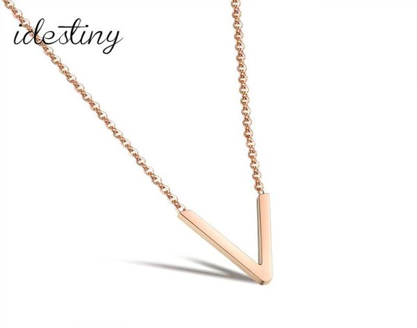 1111 rose gold color plated stainless steel initial letter v necklace for women classical design jewelery party bijoux gift1012948, Silver
1111 rose gold color plated stainless steel initial letter v necklace for women classical design jewelery party bijoux gift1012948, Silver