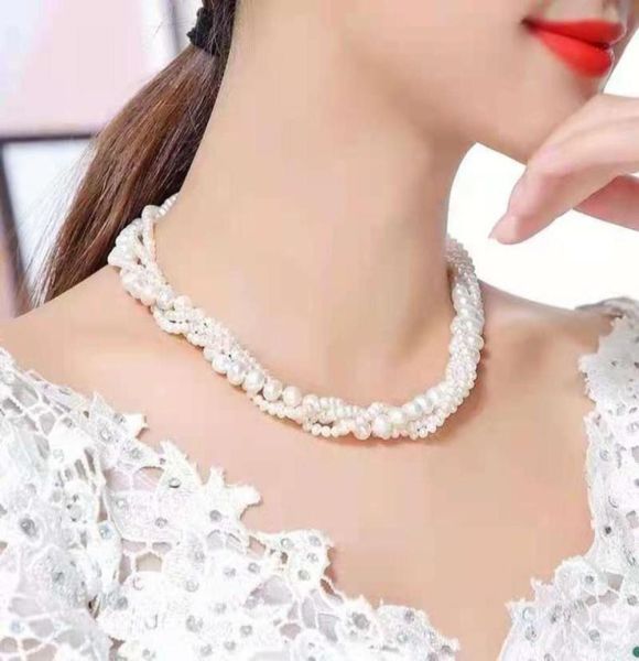 hand knotted design 3 rows necklace genuine 39mm white freshwater pearl fashion jewelry 45cm59324037356330, Silver
hand knotted design 3 rows necklace genuine 39mm white freshwater pearl fashion jewelry 45cm59324037356330, Silver