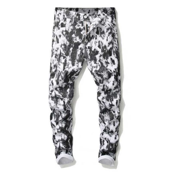 designer jeans new men's casual pants personalized trend digital printed pants streetwear youth elastic fitting cargo pants, Blue
designer jeans new men's casual pants personalized trend digital printed pants streetwear youth elastic fitting cargo pants, Blue