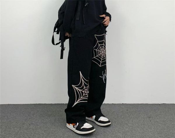 men039s jeans fashion men39s cobweb embroidered pants baggy korean streetwear y2k clothes brand aestethicmen039s9921236, Blue
men039s jeans fashion men39s cobweb embroidered pants baggy korean streetwear y2k clothes brand aestethicmen039s9921236, Blue
