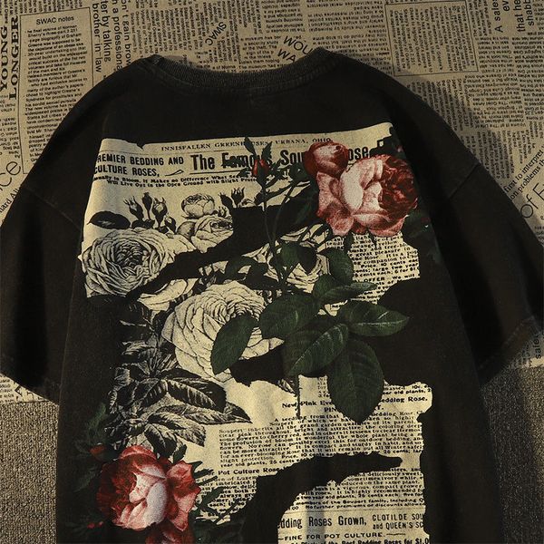 women's tshirt american retro vintage cotton short sleeved tshirt for men and women summer loose fitting street high trendy hiphop 2307, White
women's tshirt american retro vintage cotton short sleeved tshirt for men and women summer loose fitting street high trendy hiphop 2307, White