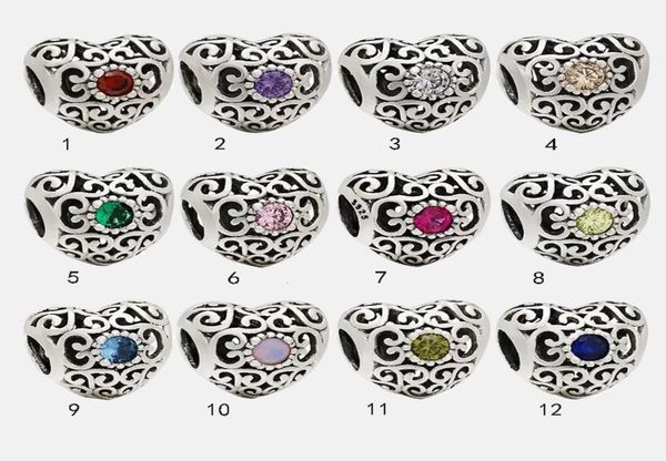 fine jewelry authentic 925 sterling silver bead fit pandora charm bracelets hollow birthstone heart charms safety chain pendant di1419462, Bronze;silver
fine jewelry authentic 925 sterling silver bead fit pandora charm bracelets hollow birthstone heart charms safety chain pendant di1419462, Bronze;silver