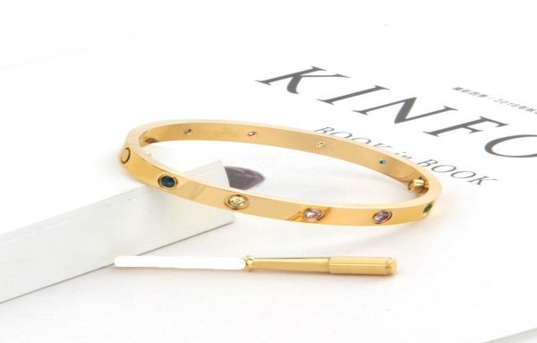 size 16 19 couple bangle bracelet women men colorful stone bracelets gold silver rose jewelry for lover no box6998618, Black
size 16 19 couple bangle bracelet women men colorful stone bracelets gold silver rose jewelry for lover no box6998618, Black