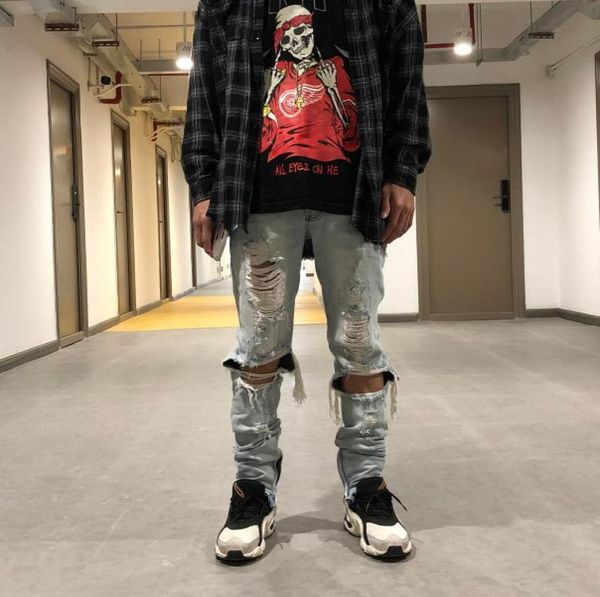 mens blue ripped skinny jeans straight slim fit damage wash elactic hole denim jeans high street fog style vintage jeans hiphop tr2111039
mens blue ripped skinny jeans straight slim fit damage wash elactic hole denim jeans high street fog style vintage jeans hiphop tr2111039