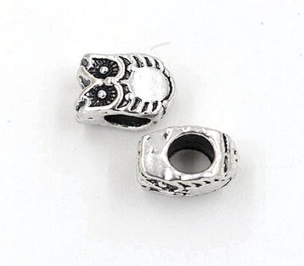 100pcs antique silver zinc alloy owl large hole spacer bead fit european beads bracelet 78x10mm2691523, Bronze;silver
100pcs antique silver zinc alloy owl large hole spacer bead fit european beads bracelet 78x10mm2691523, Bronze;silver