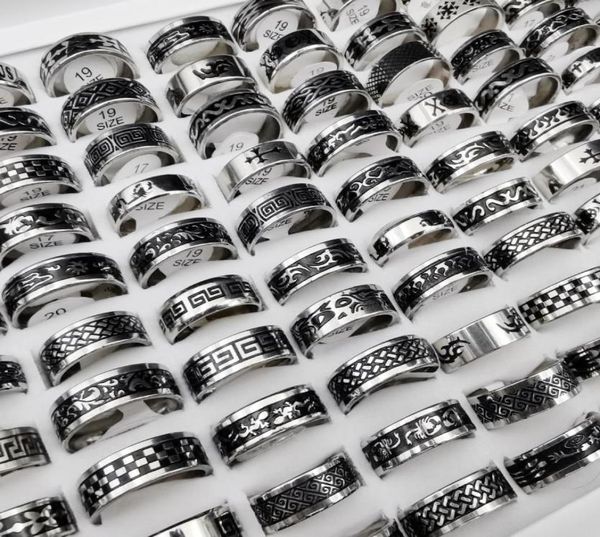 50 men style retro punk accessories gift fashion for stainless and women rings round vintage steel pcslot whole wnaoc2893303, Silver
50 men style retro punk accessories gift fashion for stainless and women rings round vintage steel pcslot whole wnaoc2893303, Silver