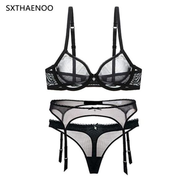 sxth aenoo lace mesh bra set with garter belt lingerie soft cup bralette panty see through sleepwear for women5497378, Red;black
sxth aenoo lace mesh bra set with garter belt lingerie soft cup bralette panty see through sleepwear for women5497378, Red;black