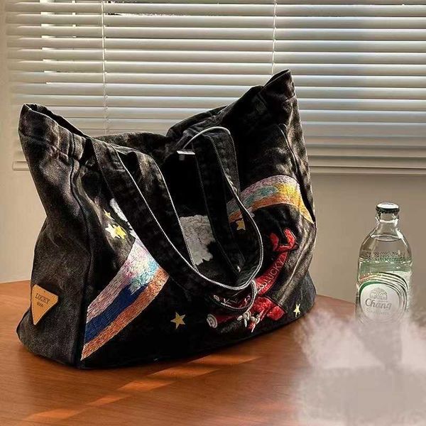 small american heavy industry embroidery fashion square canvas denim art handheld one shoulder tote bag for women
small american heavy industry embroidery fashion square canvas denim art handheld one shoulder tote bag for women