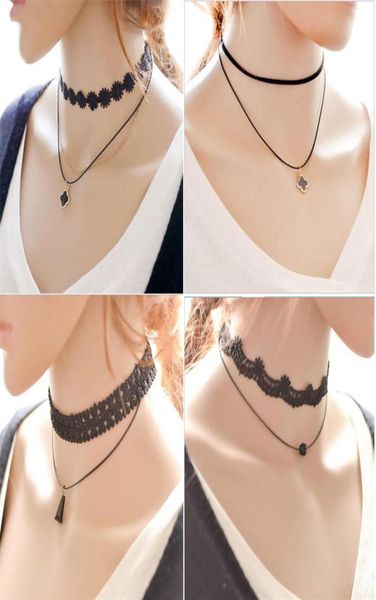 fashion clavicle strap collars choker bead tassel clover pendant necklace vintage black lace velvet leather cord clavicle cha4780473, Golden;silver
fashion clavicle strap collars choker bead tassel clover pendant necklace vintage black lace velvet leather cord clavicle cha4780473, Golden;silver