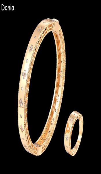 donia jewelry luxury bangle fourleaf flower exaggerated titanium steel bracelet microinlaid colored zircon european and american1211167, Black
donia jewelry luxury bangle fourleaf flower exaggerated titanium steel bracelet microinlaid colored zircon european and american1211167, Black