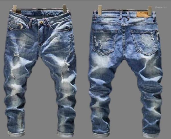 ripped jeans men slim fit hole skinny feet pants stretch streetwear frayed hip hop distressed casual male denim trousers9783663, Blue
ripped jeans men slim fit hole skinny feet pants stretch streetwear frayed hip hop distressed casual male denim trousers9783663, Blue