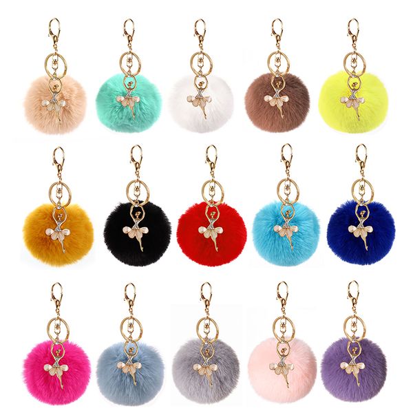 cute rhinestone keychain faux rabbit fur ball keychain girl plush keychain bag pendant keyring gift key chains, Silver
cute rhinestone keychain faux rabbit fur ball keychain girl plush keychain bag pendant keyring gift key chains, Silver