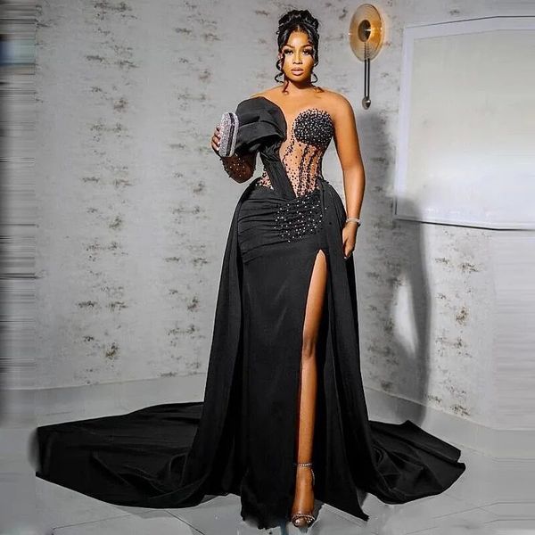south africa black girls mermaid prom dresses illusion sequins beaded long sleeve formal occasion evening gowns thigh slit vestidos
south africa black girls mermaid prom dresses illusion sequins beaded long sleeve formal occasion evening gowns thigh slit vestidos