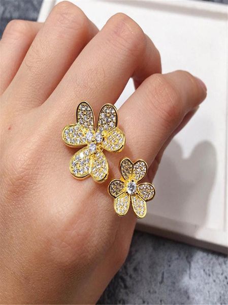 fashion 4four leaf clover 3 flowers open band rings with diamonds s925 silver 18k gold for womengirls valentine039s mother04054011
fashion 4four leaf clover 3 flowers open band rings with diamonds s925 silver 18k gold for womengirls valentine039s mother04054011