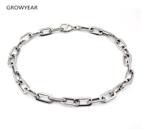 chunky link chain necklaces fashion jewelry women men stainless steel flat o chain silver color 4158603
chunky link chain necklaces fashion jewelry women men stainless steel flat o chain silver color 4158603