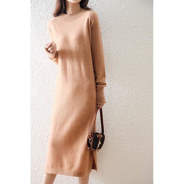 women s sweater dresses 100 pure wool knitting oneck winter soft warm woolen knitwears female dress 230711, White;black
women s sweater dresses 100 pure wool knitting oneck winter soft warm woolen knitwears female dress 230711, White;black