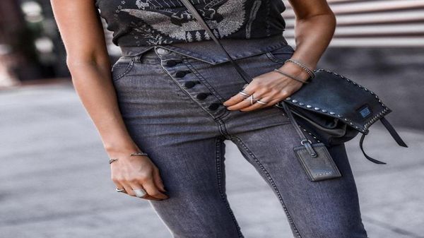 womens diagonal button lapel pencil pants high waist denim jeans autumn long pants gray1258425, Blue
womens diagonal button lapel pencil pants high waist denim jeans autumn long pants gray1258425, Blue