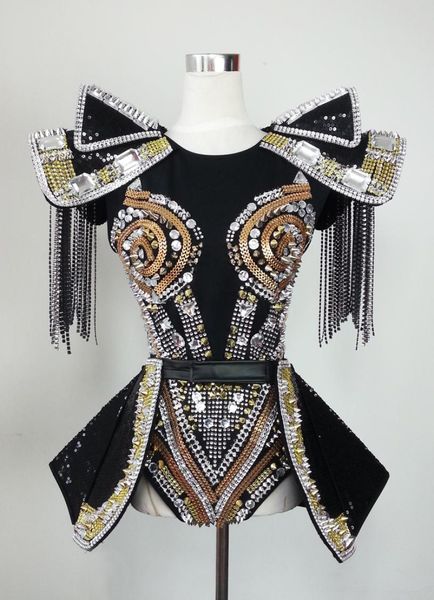 feminina dance costumes for shows fashion star female singer dj costume ds rivet one piece set customized1535287, Black;red
feminina dance costumes for shows fashion star female singer dj costume ds rivet one piece set customized1535287, Black;red