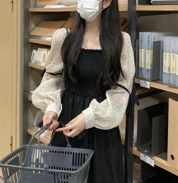 casual dresses elegant one piece dress korean fashion long sleeve vintage midi women 2022 winter chiffion black bandage4108108, Black;gray
casual dresses elegant one piece dress korean fashion long sleeve vintage midi women 2022 winter chiffion black bandage4108108, Black;gray