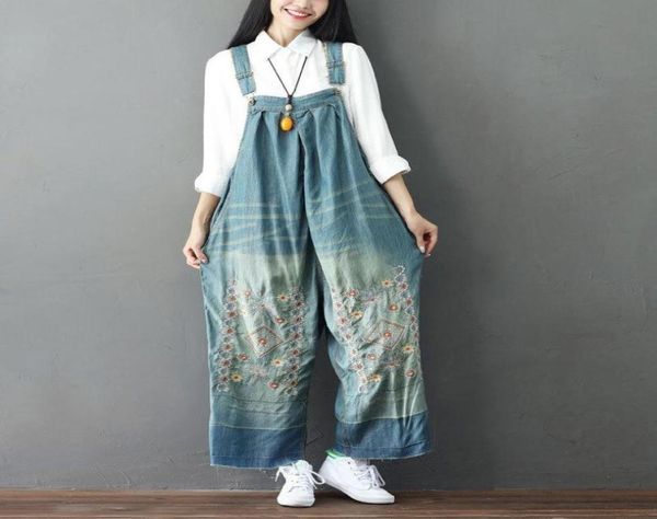 2021 spring autumn denim casual jumpsuits women embroidered wide leg pants female loose overalls jeans big size women039s1718736, Blue
2021 spring autumn denim casual jumpsuits women embroidered wide leg pants female loose overalls jeans big size women039s1718736, Blue