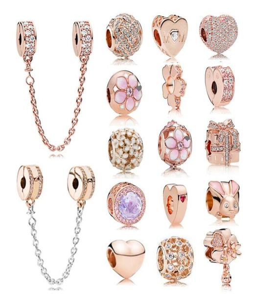 new 100% 925 sterling silver 1:1 authentic charm rose gold daisies heart-shaped rabbit beaded safety clip safety chain1187451, Black
new 100% 925 sterling silver 1:1 authentic charm rose gold daisies heart-shaped rabbit beaded safety clip safety chain1187451, Black