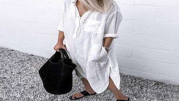 2021 new women long shirt dress buttons pockets spring autumn fashion long sleeves dresses loose casual plus size maxi dress6784974, Black;gray
2021 new women long shirt dress buttons pockets spring autumn fashion long sleeves dresses loose casual plus size maxi dress6784974, Black;gray
