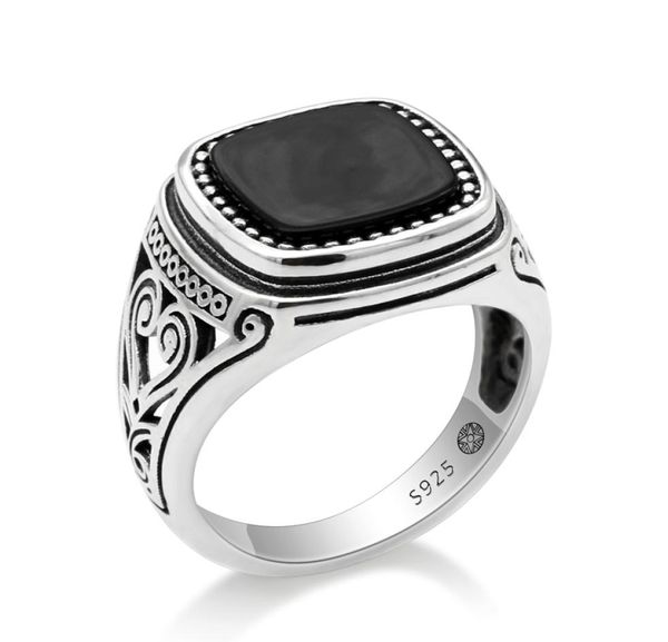 925 sterling silver men ring with suqare natural black stone carved design thai silver ring for women men turkish jewelry4177678, Golden;silver
925 sterling silver men ring with suqare natural black stone carved design thai silver ring for women men turkish jewelry4177678, Golden;silver