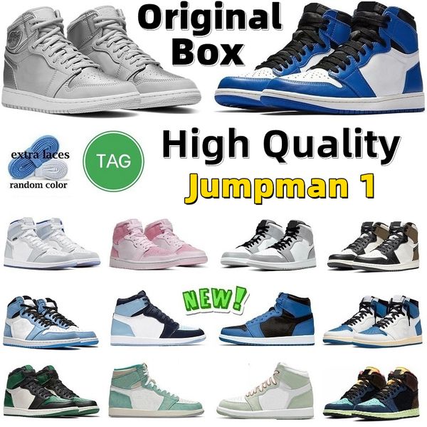 box with jumpman 1 high basketball shoes for men sneakers women black white sliver toe light smoke grey university blue dark mocha
box with jumpman 1 high basketball shoes for men sneakers women black white sliver toe light smoke grey university blue dark mocha