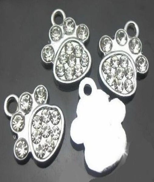 whole 100pcslot rhinestones paw hang pendant charm diy accessories fit for leather wristband phone strips1007390, Bronze;silver
whole 100pcslot rhinestones paw hang pendant charm diy accessories fit for leather wristband phone strips1007390, Bronze;silver