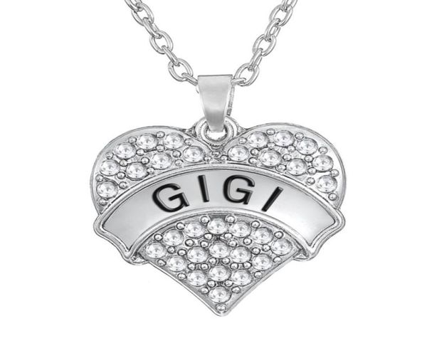 love family gigi heart shape pendant choker crystal women word necklace fashion 2016 for women7068530, Silver
love family gigi heart shape pendant choker crystal women word necklace fashion 2016 for women7068530, Silver