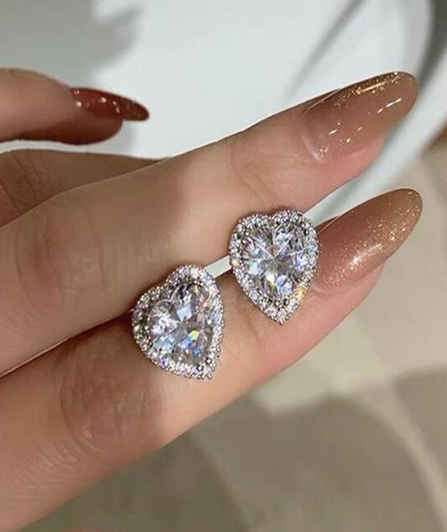 never fade original sterling silver 925 earrings cute heart zircon stud earrings for women fashion wedding jewelry6039873, Golden;silver
never fade original sterling silver 925 earrings cute heart zircon stud earrings for women fashion wedding jewelry6039873, Golden;silver